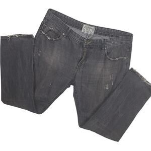 Jordan Craig Men's Distressed Jeans 36x30 Cotton Denim Streetwear Punk Emo Black